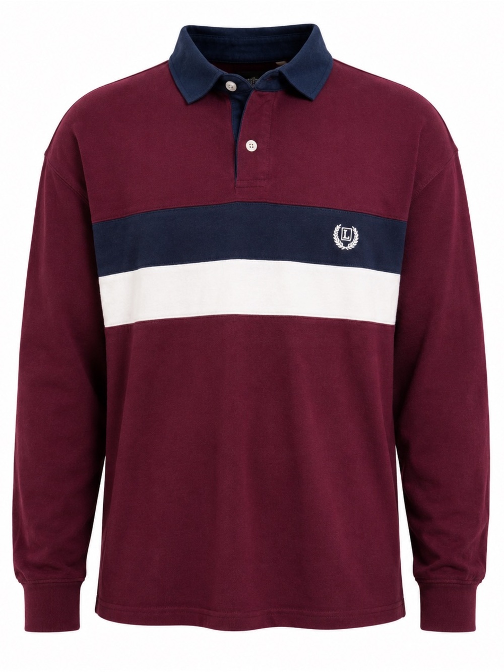 Chaps Men's Red and Blue Hoodie